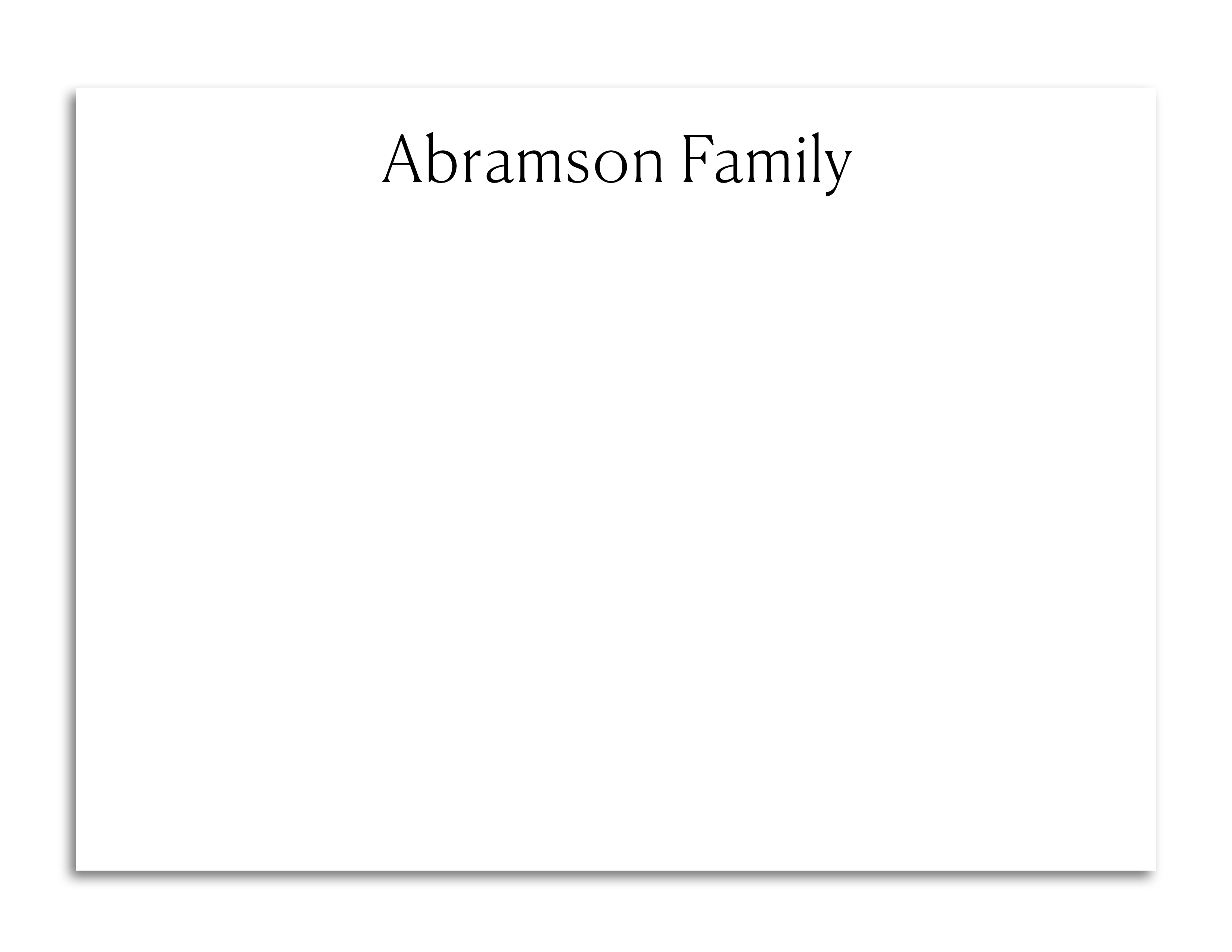 Stationery For The Family - Style 12