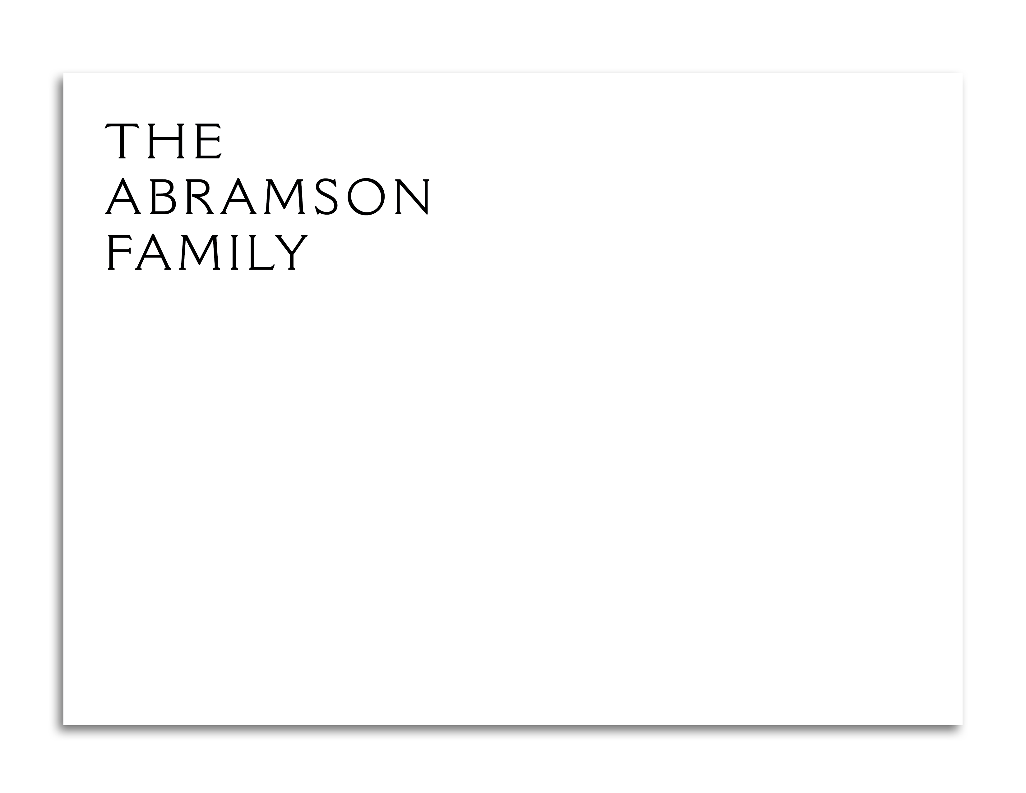 Stationery For The Family - Style 6