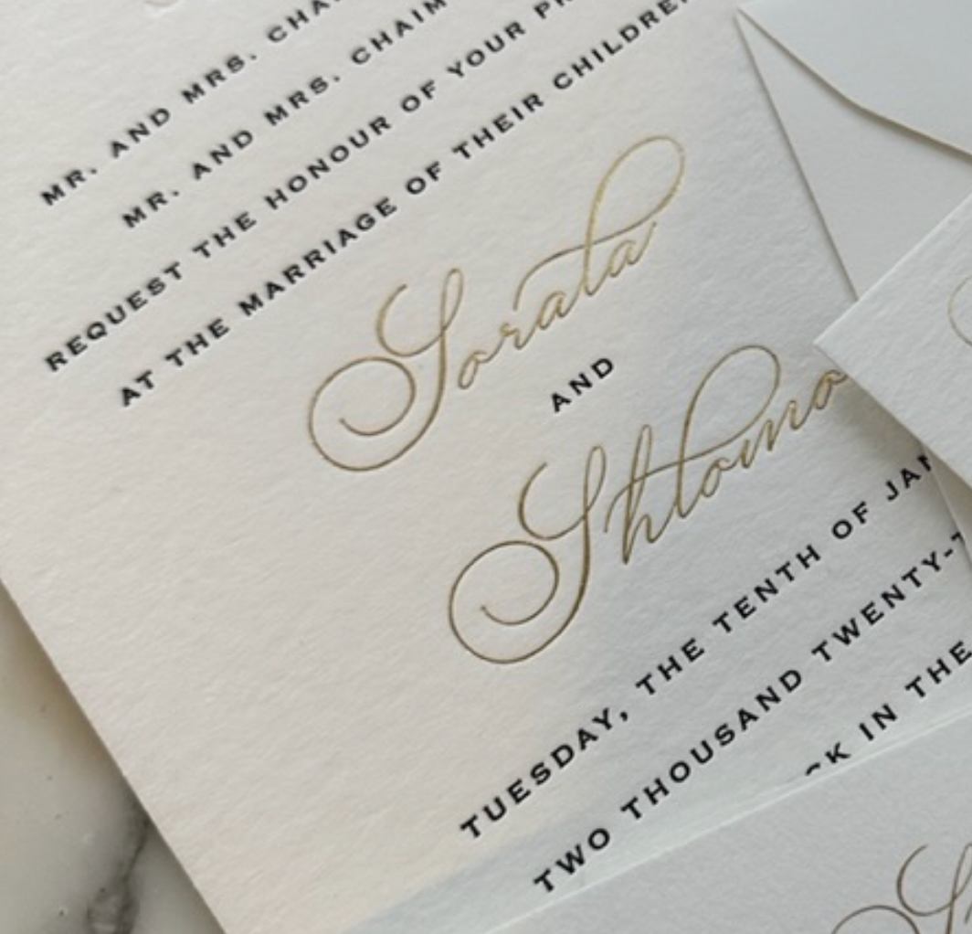 Classic Flat Ink Invite - Style 1