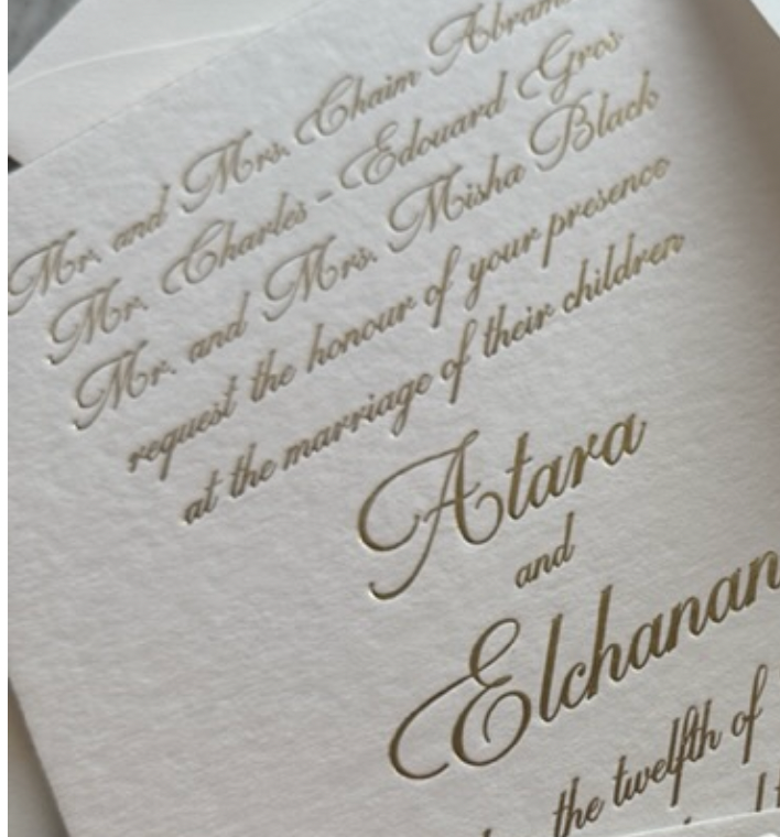 Classic Flat Ink Invite - Style 1