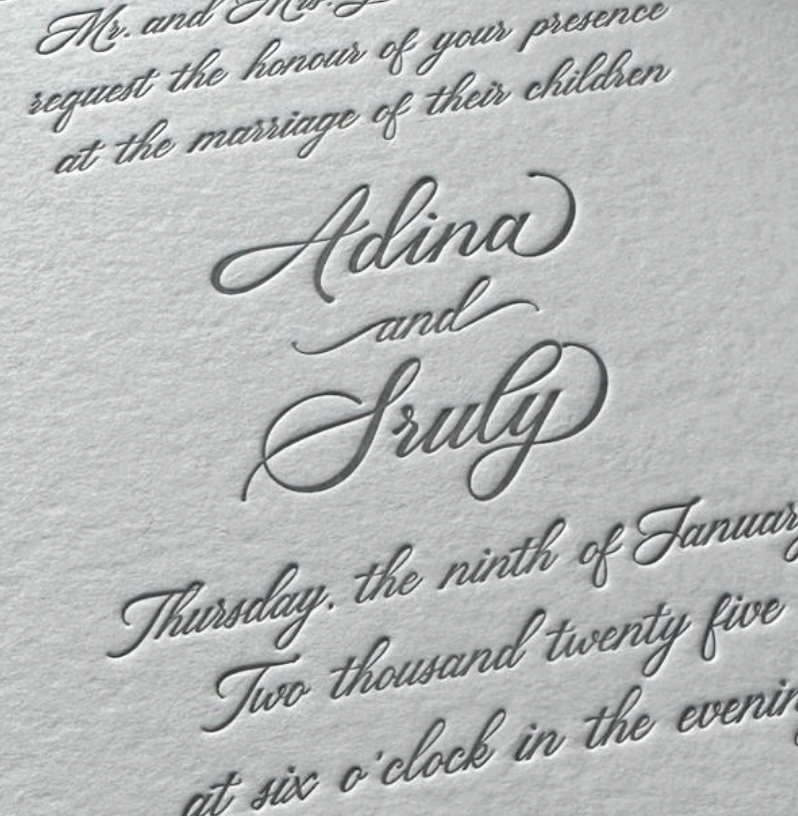 Classic Flat Ink Invite - Style 1