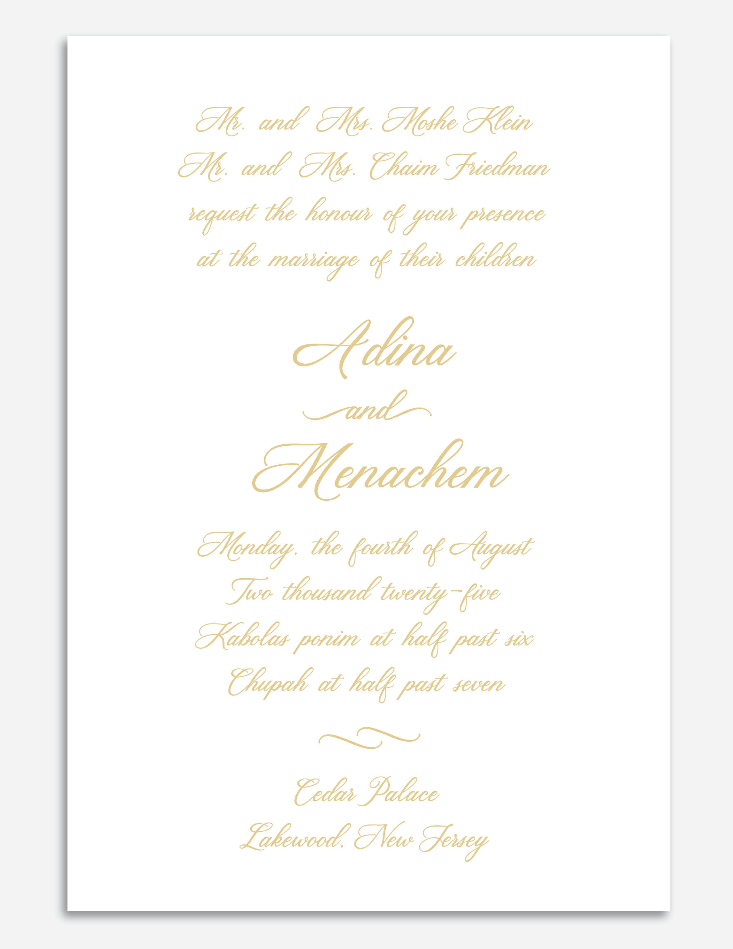 Luxe Foil Invite - Style 1