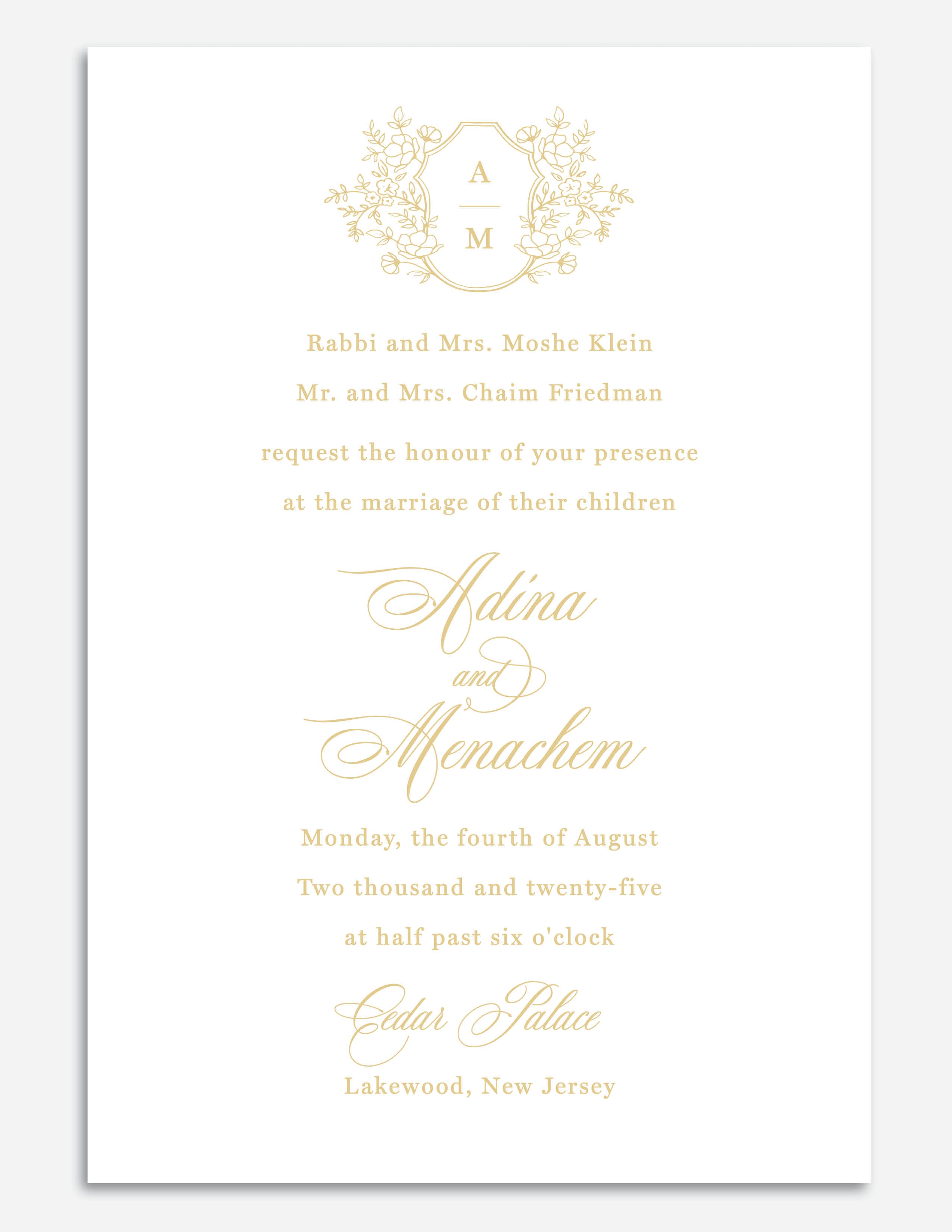 Luxe Foil Invite - Style 11