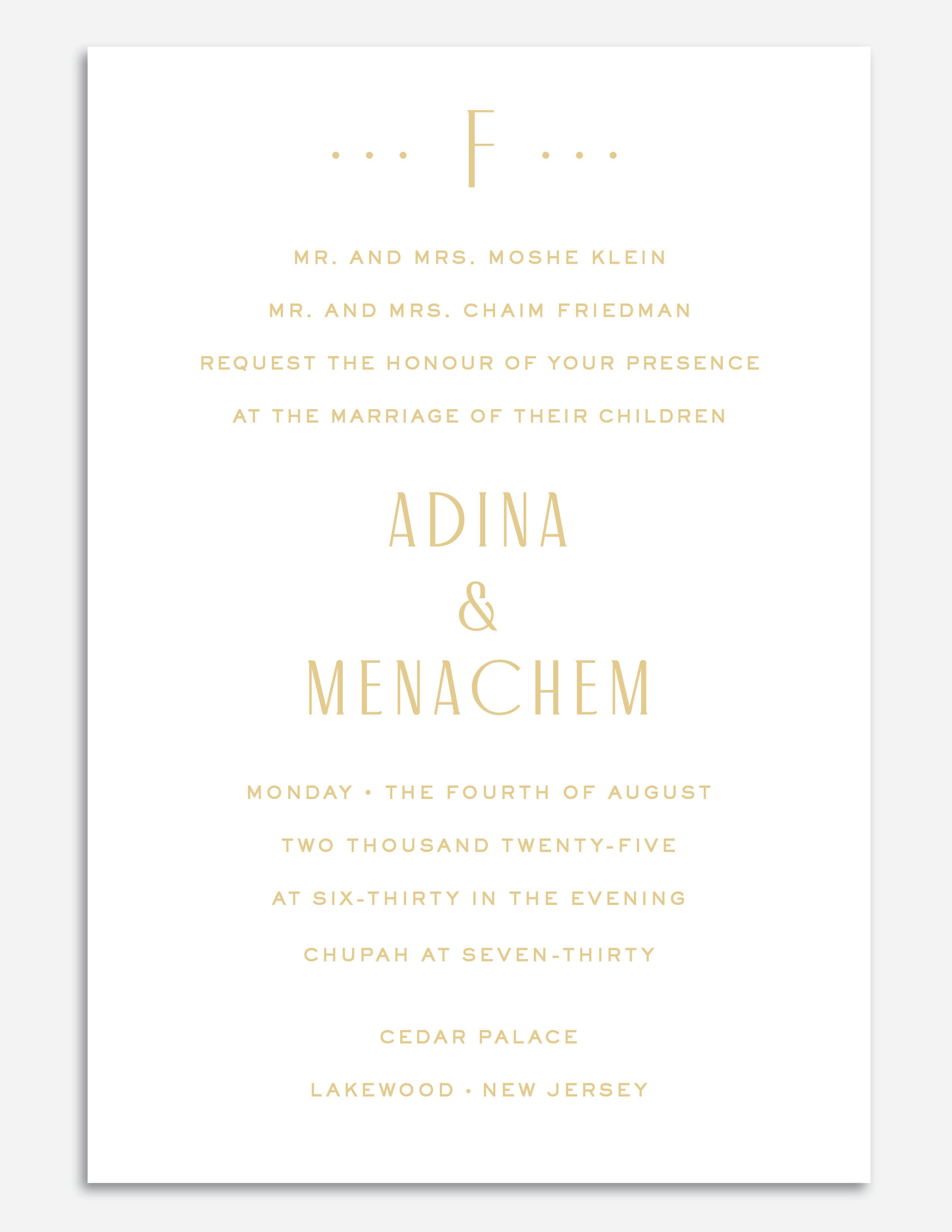 Luxe Foil Invite - Style 2