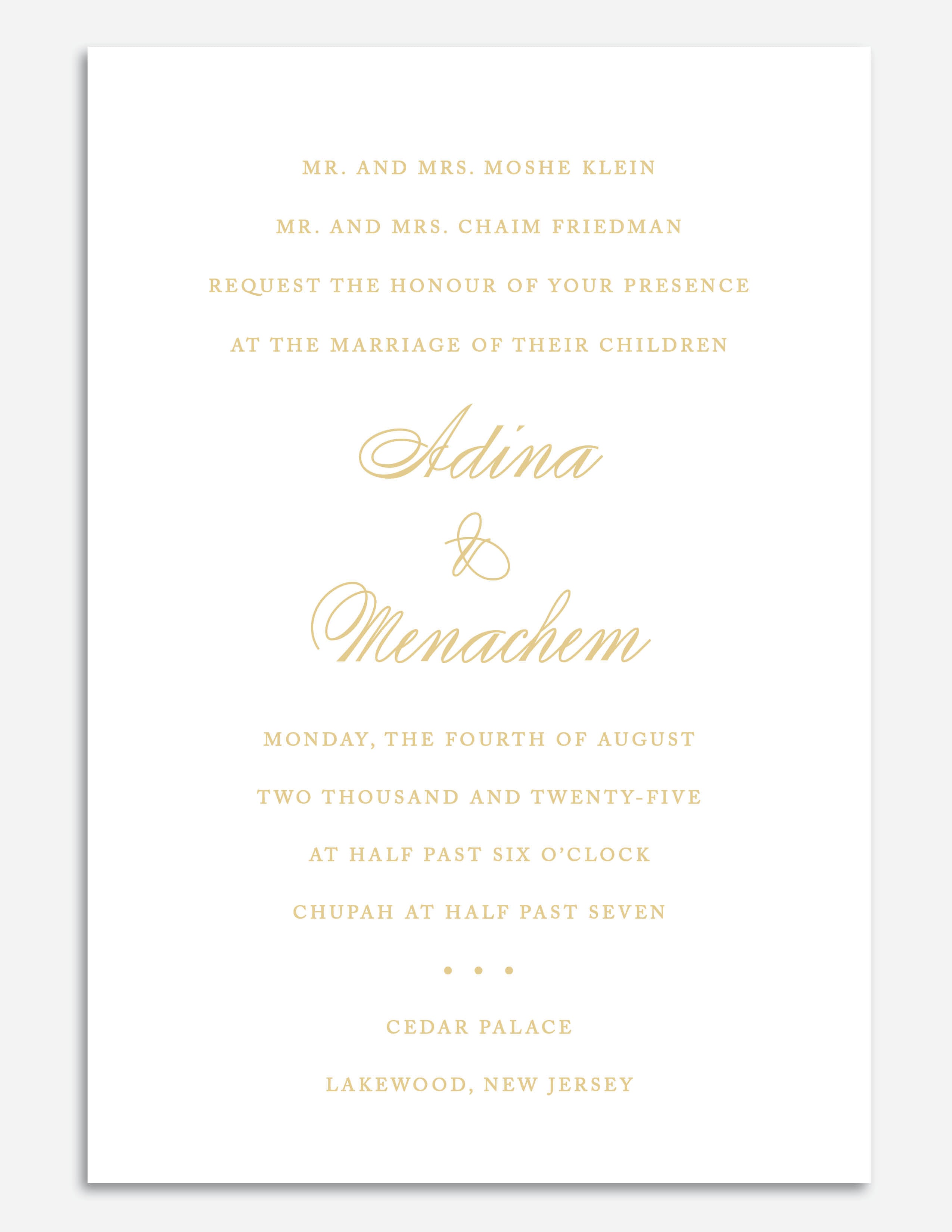 Luxe Foil Invite - Style 3