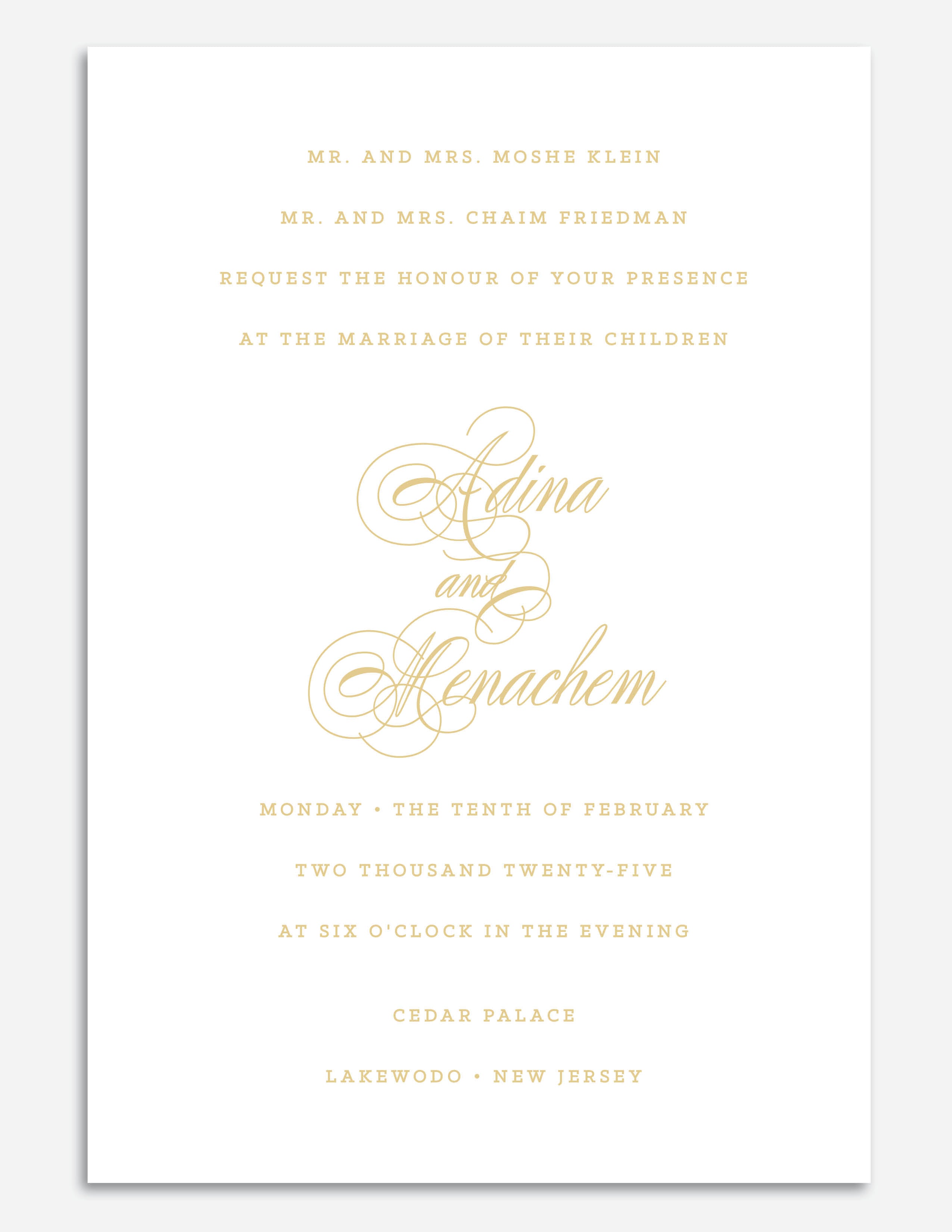 Luxe Foil Invite - Style 5