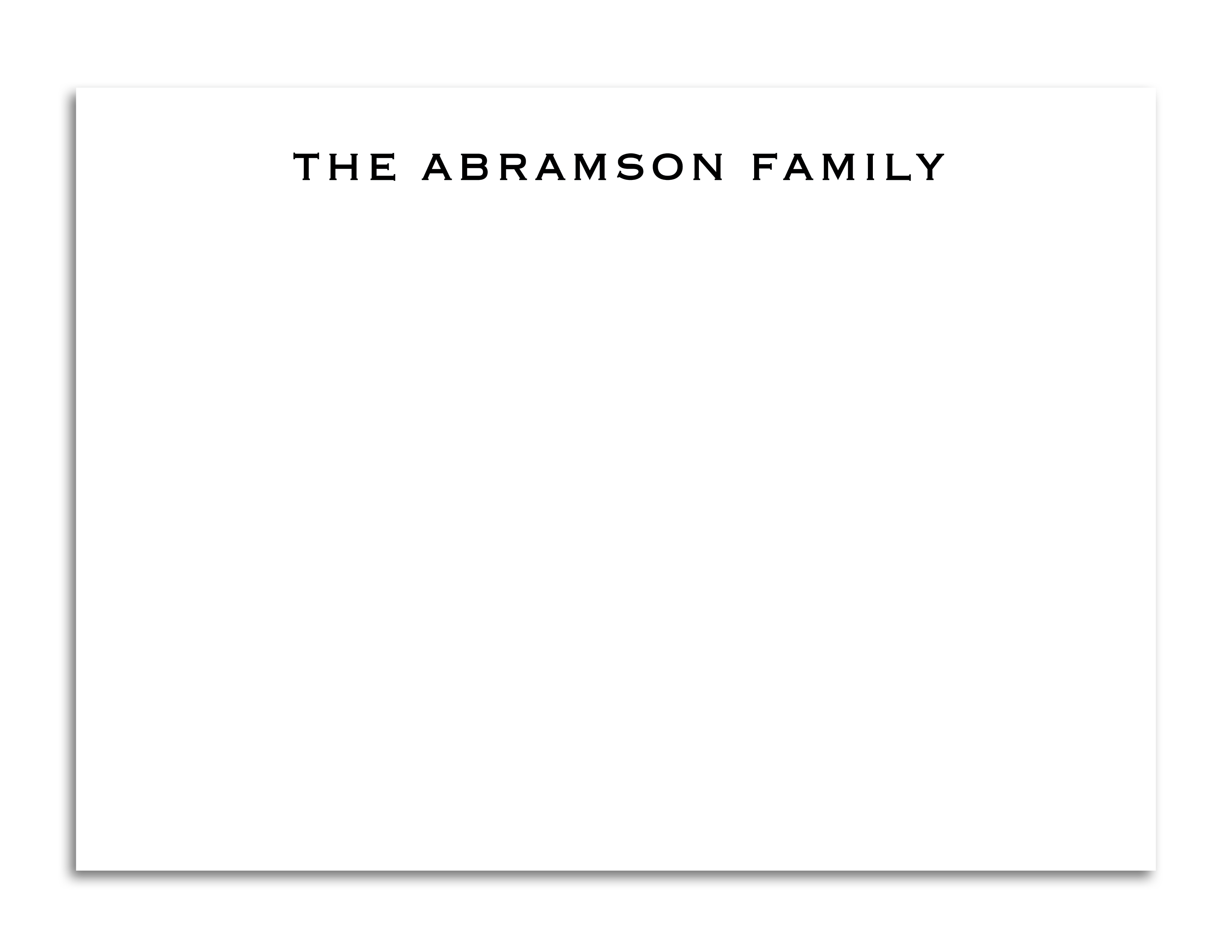 Stationery For The Family - Style 2