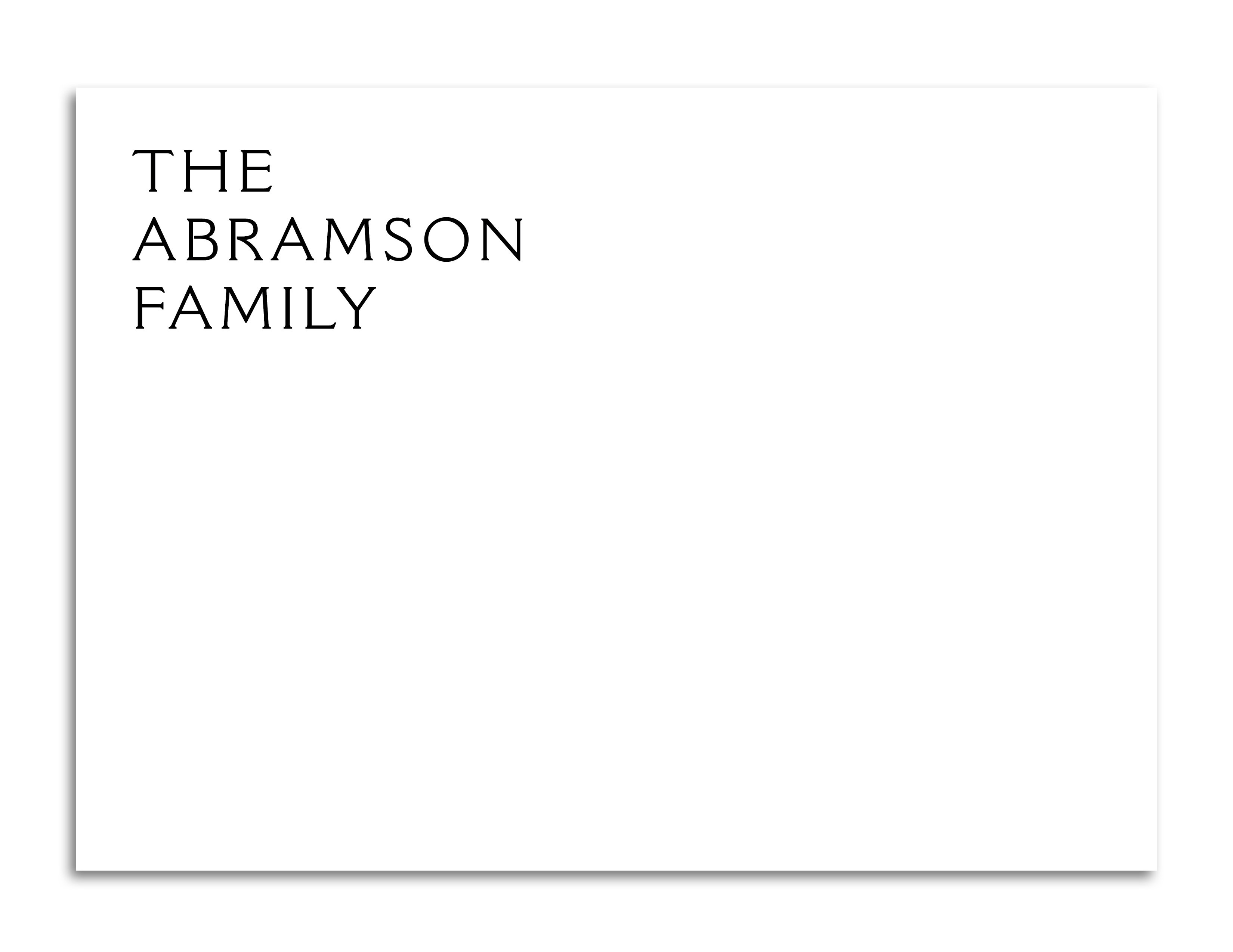 Stationery For The Family - Style 6