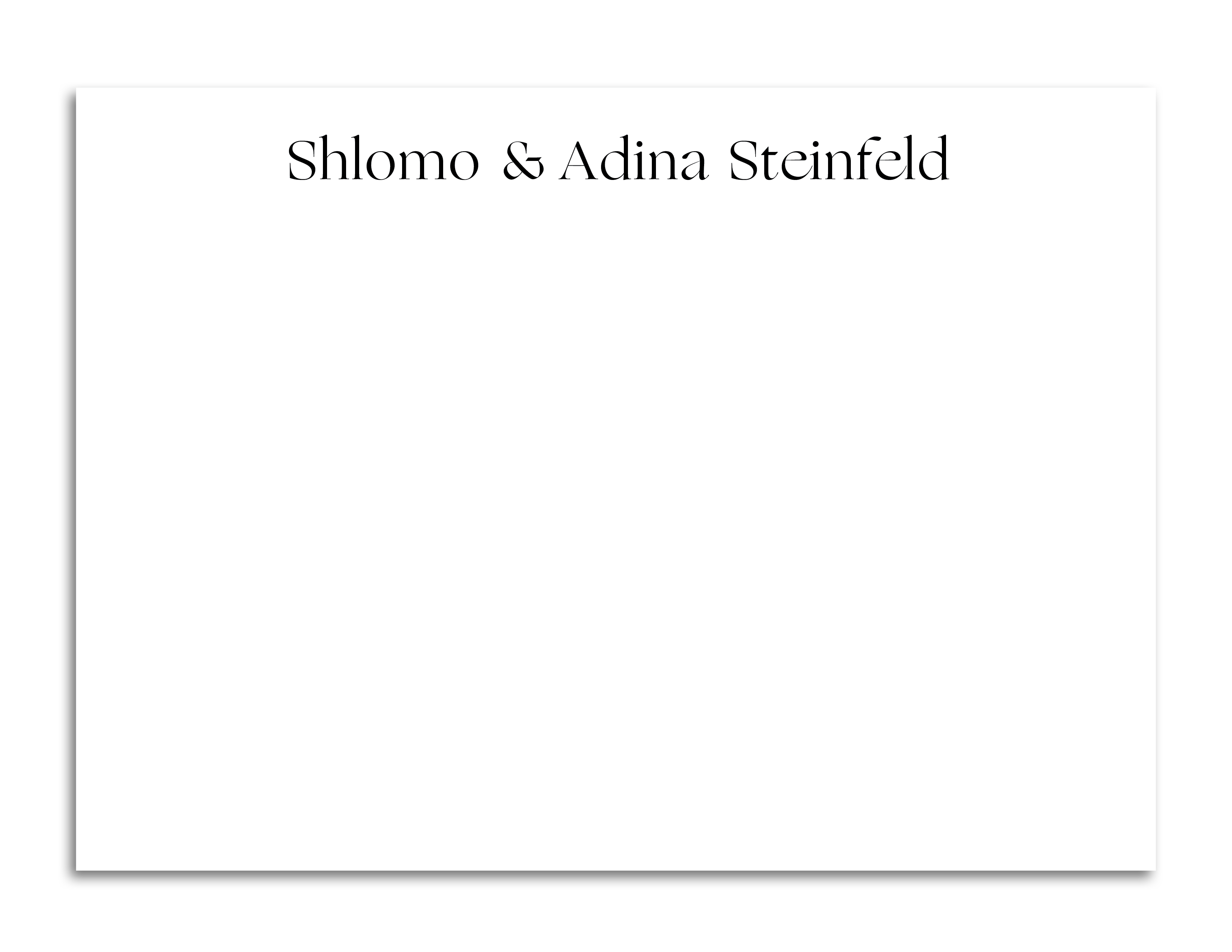 Stationery For Couples - Style 3